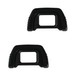 2 Pack Camera Eyecup Viewfinder Protector Eyepiece Compatible for Nikon D7000 D750 D610 D600 D300 D200 D90 D80 D70 D70S D50 D40 and More Replaces DK-21 Eye Cup