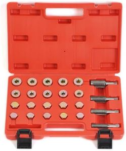 Tools Oil Drain Plug Sump Bolt Thread Repair Kit 24pc Set M13 - M20 Tap