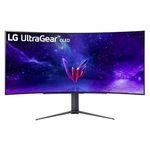 LG Ultragear 45GR95QE-B 45 Inch QHD(3440x1440) OLED Curved(800R) Gaming Monitor, 0.03ms 240Hz HDR10 NVIDIA G-SYNC Compatible, FreeSync Premium, Remote Controller, Black