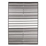 Charles Bentley Tribal 100% Weatherproof Lightweight Indoor/Outdoor/Patio Plastic UV Resistant Garden Recycled Material Rug Black For Balcony Beach BBQ And More (230x160cm)