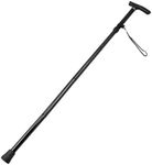 NUZAMAS Folding Cane Portable Walking Stick Climbing Stick Walking Aid Aluminum 85-95cm Adjustment Black Five-Section Telescopic Cane for Outdoor Travel