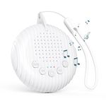 Ankilo White Noise Machine Baby, Portable White Noise Machine for Baby Kids Adults, 10 Sleep Music, Timer, Memory Function, USB Rechargeable for Home Office Travel Gift