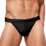 Men's Swimming Briefs Quick Dry Swimwear Mini Low Waist Trunks Bikini Surfing Thong Shorts Swimsuit Bathing Suit Sexy Swimming Costume Underwear Black