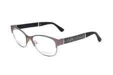 Ermenegildo Zegna Eyeglasses Frame Unisex Brown Silver traveler VZ3190568L