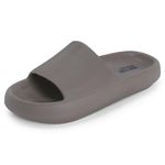 DOCTOR EXTRA SOFT Men's Classic Ultra Soft Sliders/Slippers With Cushion Footbed For Adult|Comfortable&Light Weight|Stylish&Anti-Skid|Waterproof&Everyday Flip Flops For Gents/Boys D-504,Coffee