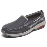 Dunham Rockport Men's Captain Venetian Boat Shoe, Navy, 17 X-Wide