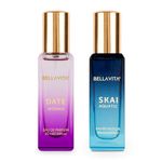 Bella Vita Luxury Skai Aquatic & Date Women Perfume Combo with Bergamot, Pink Pepper|Fruity Long Lasting EDC, EDP Fragrance Liquid Scent Pack of 2, 20 Ml each