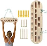 Rock Climbing Finger Board, Wooden Portable Wall Exercise Finger Grip Pull-Up Rock Climbing Hanging Board, Climbing Board for Hanging Exercises and Finger Strength Training