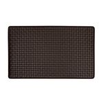 Achim Home Furnishings Woven-Embossed Faux-Leather Anti-Fatigue Mat, Black