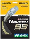 Yonex Nanogy 95 Badminton Strings, Silver Gray