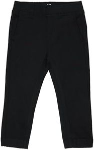 X RAY Jogger-Style Toddlers (2T-4T) Stretchy Colored Denim Jeans, Casual Pants for Boys with Tapered Leg and Elastic Waistband, Boy Clothes,Black, 2T