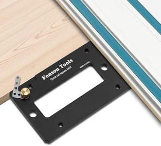 Tisslex Table Circular Saw Guide Accessories，Right Angle Skill Track Saw Guide Rail Square Fit for Festool and Makita Track Woodworking Tools for Fast and Easy Vertical Rip Cutting