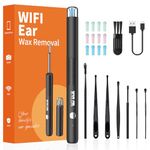 Xylla Ear Wax Removal with 1920P HD Ear Camera Ear Cleaner with 12 Ear Spoons & 6 LED Lights Wireless Ear Wax Remover Kit USB-C Rechargeable for iPhone iPad Android Ear Cleaning Kit