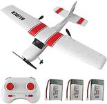 GoolRC Z53 RC Airplane, 2 Channel RC Plane, 2.4GHz Remote Control Airplane, EPP Foam RC Glider, Easy to Fly RC Aircraft with Gyro and 3 Batteries for Beginners