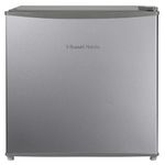 Russell Hobbs Table Top Larder Mini Fridge 43 Litre Capacity, Reversible Door & Adjustable Feet, Small Fridge, Manual Temperature Control, Ice Box, Silver RHTTF0E1SS
