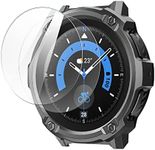 SUPCASE Unicorn Beetle Case Designed for Galaxy Watch 5 Pro 45mm (2022), Rugged Protective Case with 2 Pack Screen Protector (Black)