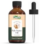 Organic Zing Palo Santo (Bursera graveolens) Oil | Pure & Natural Essential Oil for Aroma, Diffusers, Skincare & Hair Care- 30ml/1.01fl oz