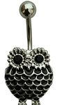 Traditional Tattoo Supply Belly Stud Owl Belly Button Ring Amazing Style Belly Navel Ring 1pcs