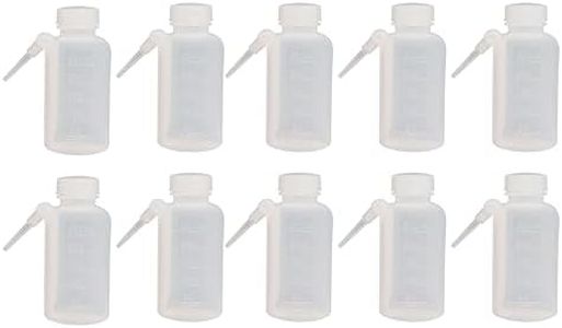 GSC International WB250-10 Wash Bottle, Graduated, Polyethylene, 250ml capacity. Pack of 10.