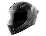 Vega Bolt Macho Full Face Helmet Black Grey, Size: L(59-60 cm)