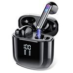 OYIB Wireless Earbuds, Mini Bluetooth 5.3 Headphones HiFi Stereo, Wireless Earphones with ENC Noise Cancelling Mic, Touch Control, Type-C Charging, IPX7 in Ear Wireless Headphones Blue