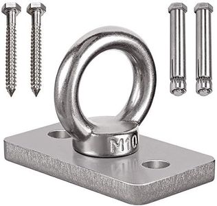 WAREMAID 1800lb Capacity Wall Ceiling Mount Bracket for Suspension Strap, Battle Rope Anchor Ceiling Hook for Gymnastic Ring, Body Weight Strength Training System, Yoga Swing Hammock, Boxing Equipment