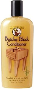 HOWARD PRODUCTS BBC012 Superior Food Grade Butcher Block Conditioner for Wooden Utensils and Cookware, 355ml - Rich Blend of Mineral Oil and Natural Waxes, Safe and Non-Toxic, Made in the USA