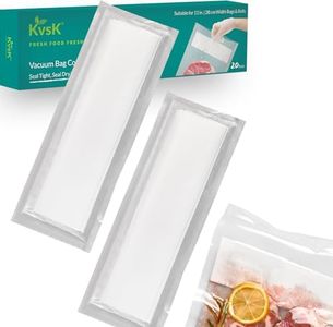 KVSK Vacuum Sealer Bag Companion - Liquid Block, Meat Juice Block (20 Count), Compatible for both 11" Rolls and Precut Bags - Perfect for Fresh Food Storage Airtight