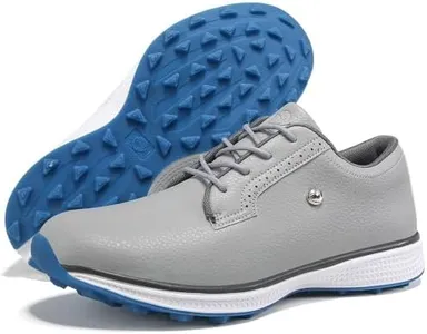 Zakey Professional Golf Shoes Men Sipkeless Golf Sneakers for Men Light Weight Walking Footwears (11.5,Gray)