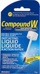 Compound W Wart Remover, Extra-Strength Fast Acting Liquid Salicylic Acid - 10ml - For Treatment & Common/Plantar Wart Removal (Packaging May Vary)