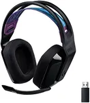 Logitech G535 Lightspeed Wireless Gaming Headset - Lightweight on-Ear Headphones, flip to Mute mic, Stereo, Compatible with PC, PS4, PS5, USB Rechargeable - Black