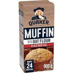 Quaker Oatmeal Muffin Mix Made with Oat Flour 900g | Makes 24 Muffins | Source of Fibre | No Artificial Colours or Flavours | Made with Whole Grain Canadian Oats