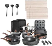 30 Piece Nonstick Pots and Pans Set