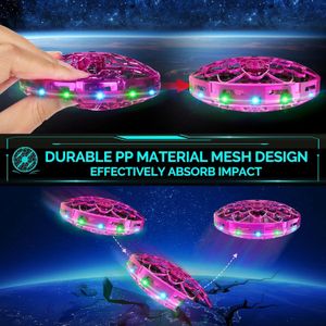 Mini UFO Drone for Kids – LED Light Flying Toy