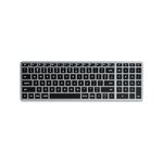 Satechi Slim X2 Bluetooth Backlit Keyboard for Mac, Illuminated Keys & Multi-Device Sync, for MacBook Air/Pro/Neo, iPad Air/Pro, iPad mini, Mac mini, iMac - Space Gray