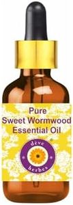 Deve Herbes Puro Sweet Wormwood Olio essenziale (Artemisia annua) con contagocce in vetro 100% Grado terapeutico naturale Distillato a vapore 100ml (3,38 oz)
