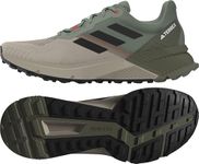 adidas Mens Terrex Soulstride Trail Running,Silver Green/Black/Semi Impact Orange,10