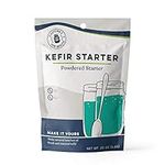 Cultures for Health Kefir Starter Culture | 4 Packets Freeze Dried Starter Powder | Make Kefir with Milk, Water, or Juice | Re-Culture Kefir Probiotic Drinks 2-7x Each | Cultures in Less Than a Day