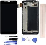 JayTong LCD Display & Replacement Touch Screen Digitizer Assembly with Free Tools for No-kia Micro-Soft Lumia 950 RM-1104 RM-1118 Black with Frame