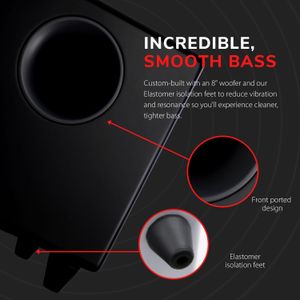 Audioengine S8 8-Inch Powered Subwoofer – Deep Bass Speaker
