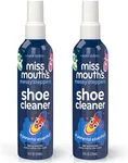 Miss Mouth's Messy Steppers Shoe Cleaner - 2 Pack 4oz Spray Ready To Use Sneaker Cleaner for Rubber, Canvas, Leather to Remove Dirt, Grass, Scuffs from makers of Miss Mouth's Messy Eater Stain Treater