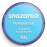 Snazaroo Classic Face Paint, 18ml, Turquoise