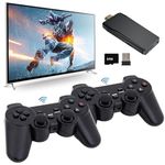 New 4k tv** Video Game Wireless Retro Game Console, Plug and Play Video Game Stick Built in 20000+ Games,9 Classic Emulators, High Definition HDMI Output for TV with Dual 2.4G Wireless Controllers