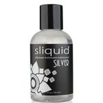 Sliquid Naturals Silver Silicone Lubricant 4.2oz Includes a Free Bottle of Adult Toy Cleaner