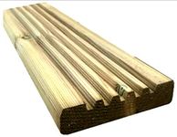 10 x Fully Treated Timber Decking Boards. 3.0 Metre Length. 95mm Width x 20mm Thickness.