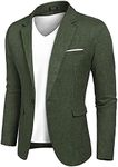 COOFANDY Green Blazers Men Slim Fit