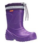 demar. Eva feather-light children's rubber boots with cuff, lined Mammut-S, purple, 4 UK