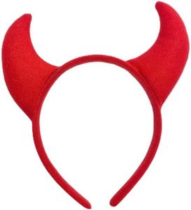 Red Devil Horns Headband for Women Devil Horn Head Band Halloween Headbands for Women Girls Costumes Cosplay Hair Accessories Red Devils Horn Hair Band Devils Ears Hairband