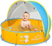 Peradix Baby Beach Tent, Paddling Pool for Kids & Pets with UV Sun Shelter Canopy, Mosquito Net - Portable Pop Up Infant Ball Pit Tent, Toddler Wading Pool, Perfect for Summer Beach Fun