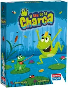 Falomir - El Rey de la Charca | Juego de Memoria Infantil | Desafía la Mente y Refuerza el Recuerdo | Incluye Dado de Colores | Ayuda a la Rana a Comer Insectos (Edad 5+)